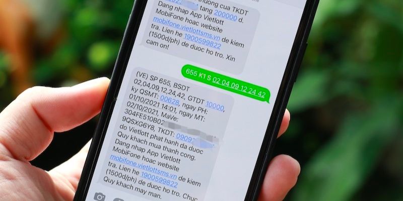 Nhận tiền thưởng Vietlott đơn giản qua SMS Viettel